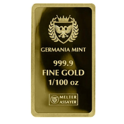 Goldbarren Germania Mint 1/100 oz Proof