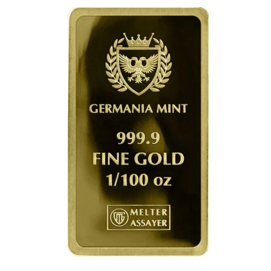 Goldbarren Germania Mint 1/100 oz Proof