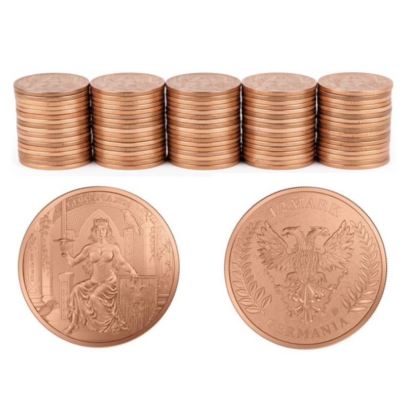 100 Stück 1/2 oz Kupfer - Germania 2026