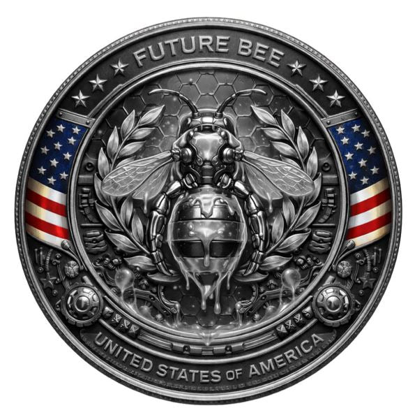 Future American Bee 2026 Kupfermünze leuchtet im Dunkeln