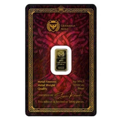 Gods of Germania – Sif Goldbarren 1/100oz