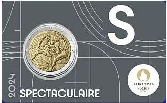 Frankreich 2€ 2024 - Olympia 2024 CC grau