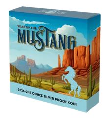 American Lunar Mustang 2026 Silbermünze 1 oz Proof