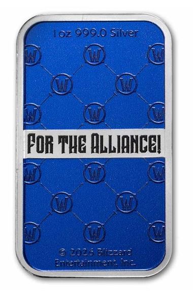 World of Warcraft Alliance 1 oz Silberbarren