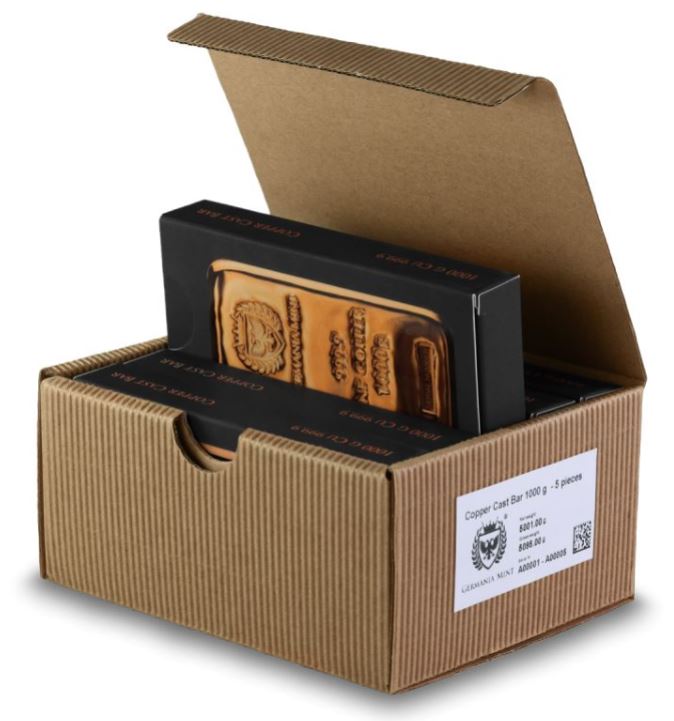 Germania Mint - 1 kg Kupferbarren
