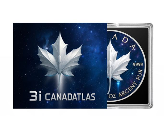 Canada 3i CANADATLAS 2025 1 Unze Silbermünze coloriert