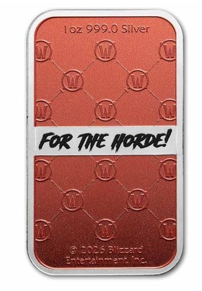 World of Warcraft Horde 1 oz Silberbarren