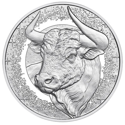 20 Euro Silbermünze Sternzeichen Stier Proof Österreich Ag 925