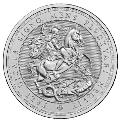 St. Georg und Drache 2026 1 oz Silbermünze Royal Mint