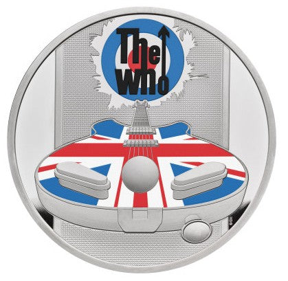 Großbritannien 2 Pfund The Who 2021 1 oz Silber Proof coloriert