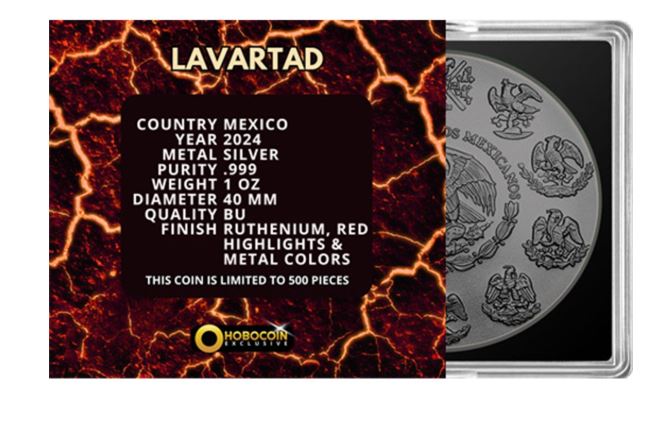 Libertad Volcanoes 2024 Silbermünze 1 oz Mexiko Lava Design