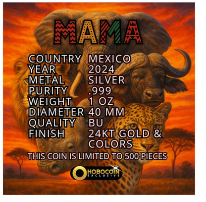 MAMA Libertad 2024 Silbermünze 1 oz Afrika Design