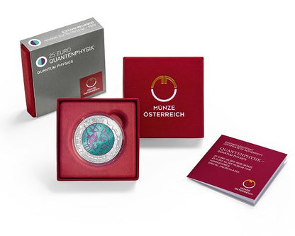 25 Euro Silber Niob Münze 2026 Quantenphysik HGH Österreich