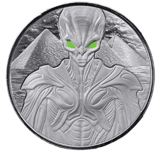 Alien 2025 kolorierte Silbermünze 1 oz Samoa