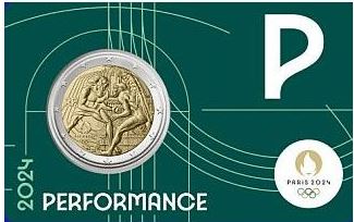 Frankreich 2€ 2024 - Olympia 2024 CC grün