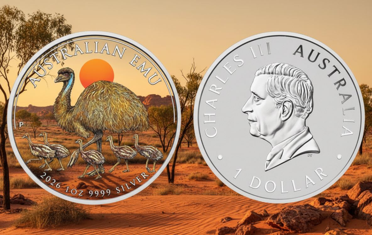 Australien - Emu 2026 coloriert