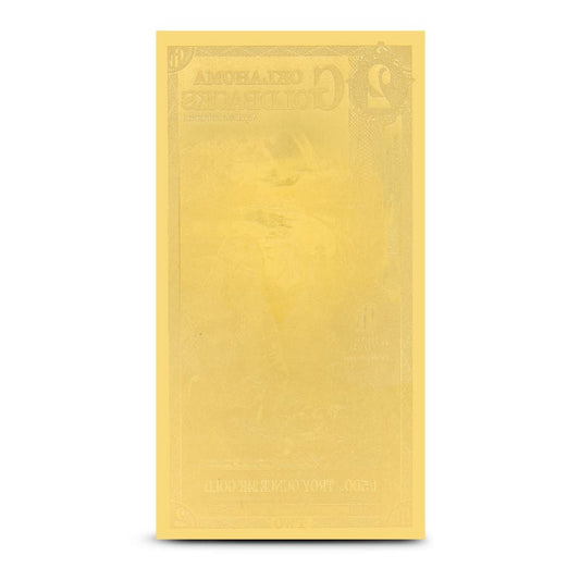 Oklahoma Goldback Goldnote 1/500 oz