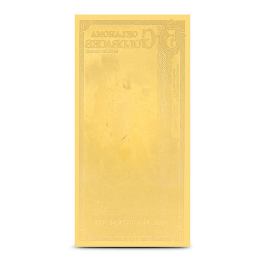 Oklahoma Goldback Goldnote 1/200 oz