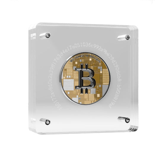 Satoshi Silver - #8 Humpback Bitcoin Gold + Weißes Platin + Schwarzes Ruthenium