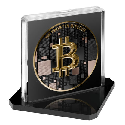 Satoshi Silver - #6 Shark Bitcoin Schwarzes Platin + Rotgold + Gold in ApoPAXX