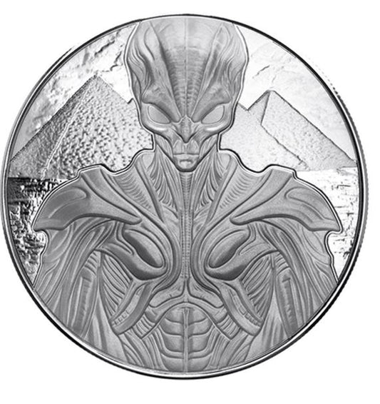 Alien Architects 2025 5 oz Silbermünze Samoa