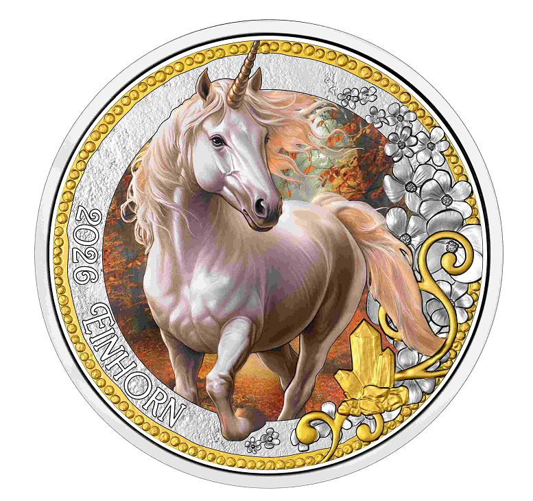 3 Euro Einhorn Fantastische Fabelwesen Einhorn
