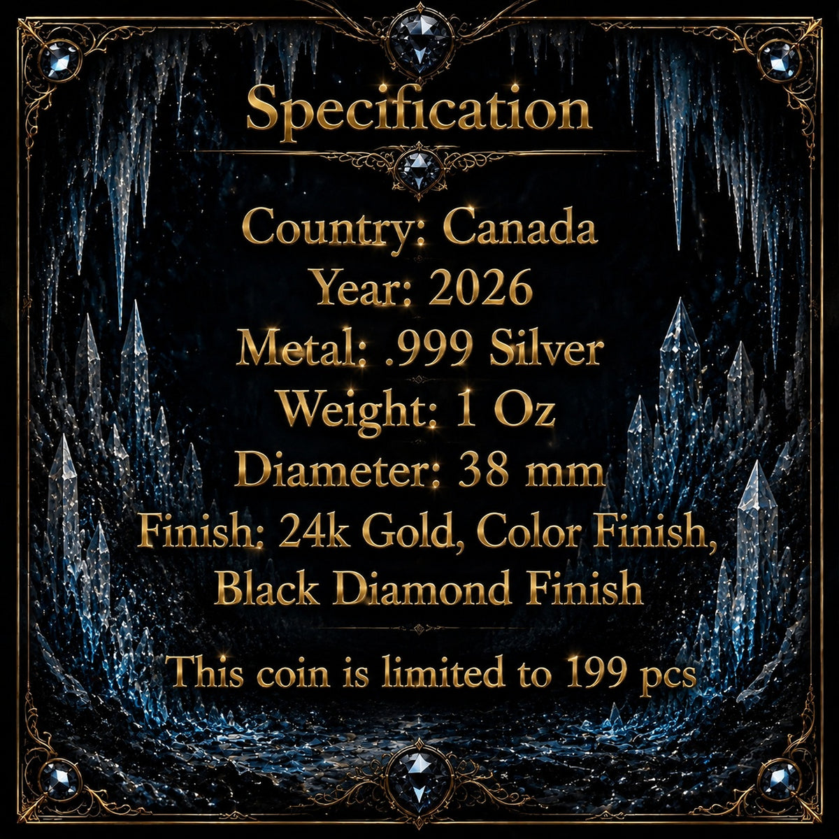 Kanada - Maple Leaf Azure Death Black Diamond Dust 2026
