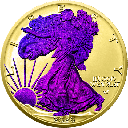 American Eagle 2026 1 oz Silber vergoldet Chameleon Effect