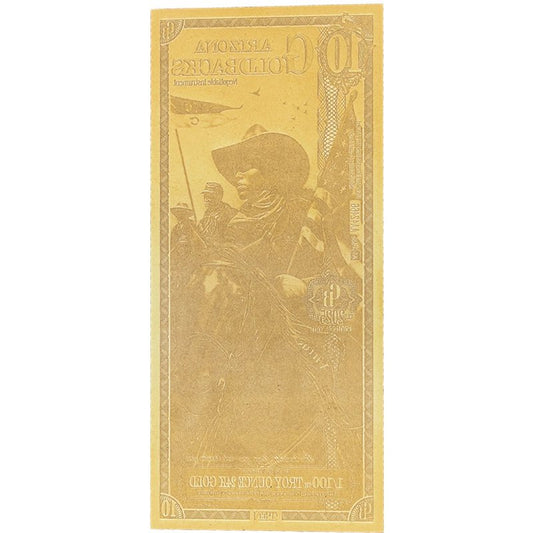 Arizona 10 Goldbacks Goldnote 1/100oz