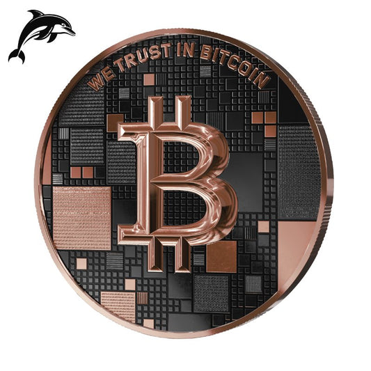 Satoshi Silver 2026 - #5 Dolphin Bitcoin im Holz Etui