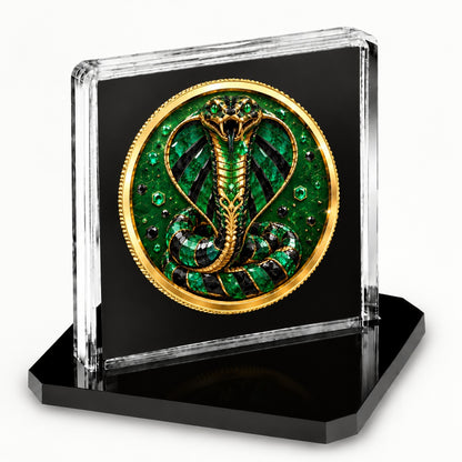 Emerald Venom 2026 1 oz Silver Maple Leaf Kobra vergoldet