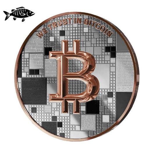 Satoshi Silver 2026 - #4 Fish Bitcoin im Holz Etui