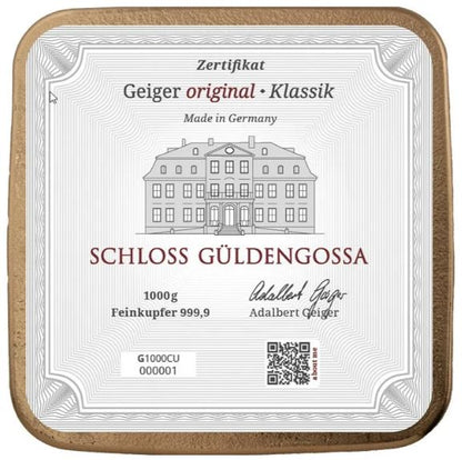 Geiger - 1 kg Kupferbarren