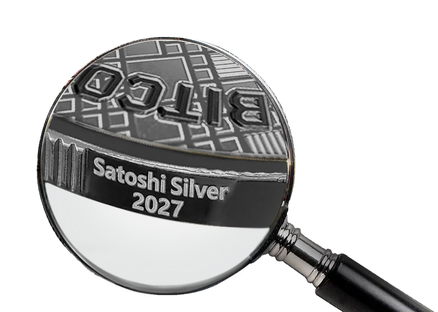 Satoshi Silver - Genesis Edition 2027 Holz Etui