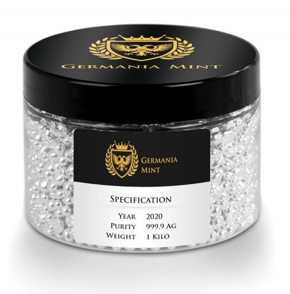 Germania Mint - 1000g Silber Granulat - Edelmetalle Koitz GnbR