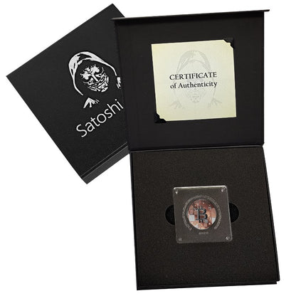 Satoshi Silver 2026 - #8 Humpback Bitcoin in Acrylbox