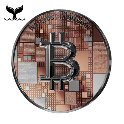Satoshi Silver 2026 - #8 Humpback Bitcoin in Acrylbox