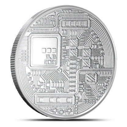1 oz Silberrunde mit Litecoin-Kryptomotiv aus der Crypto-Serie, Blockchain Mint

