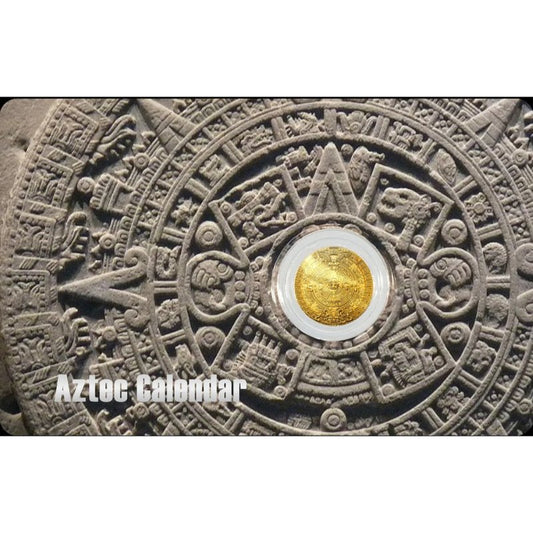 Azteken Kalender Goldmünze 2025