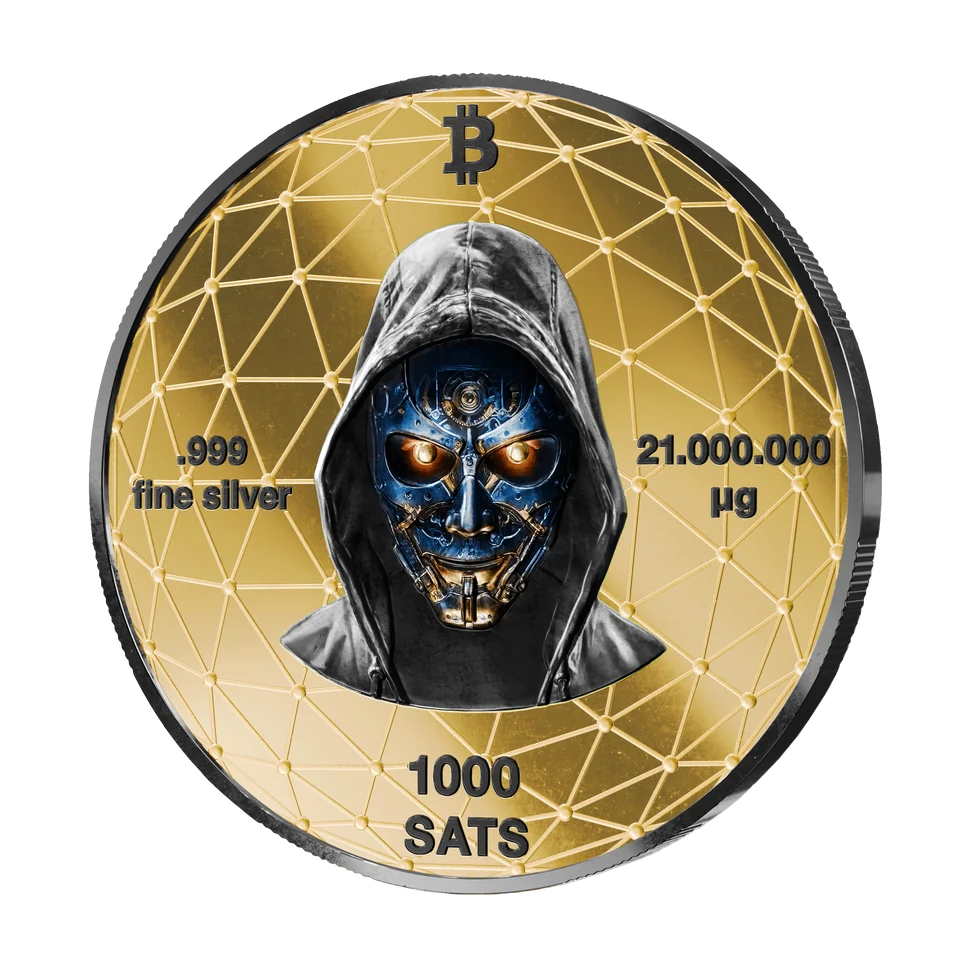 Satoshi Silver Heritage Limited Edition 2027 21 g Silber Gold Schwarzplatin