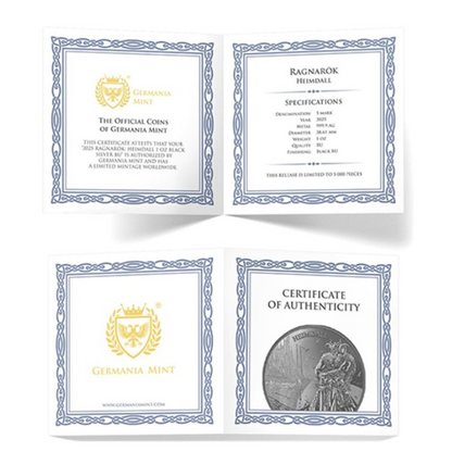 Germania - Ragnarök Heimdall 1 oz Black Silver BU 2025