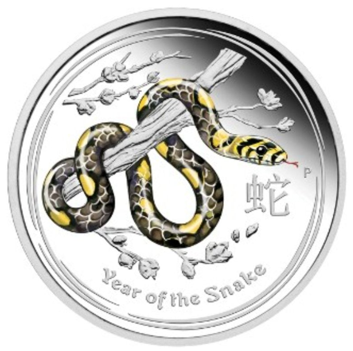 Australien - Lunar II 0,5 oz Schlange 2013 PP Color