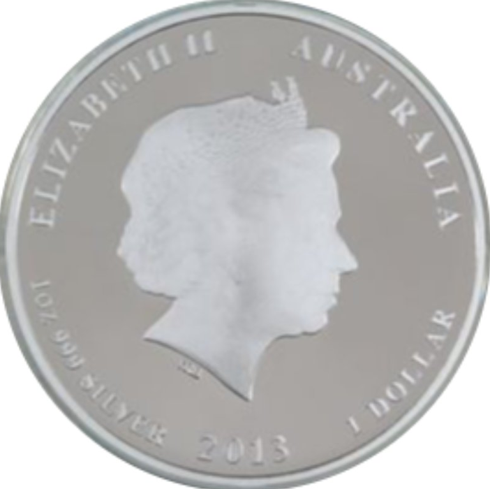 Australien - Lunar II 0,5 oz Schlange 2013 PP Color