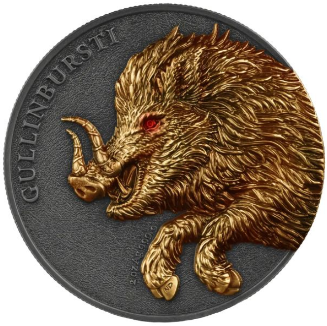 Germania - 2oz Gullinbursti Ultra Double High Relief 2025