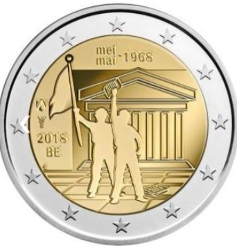Belgien 2€ 2018 - Studentenrevolte lose