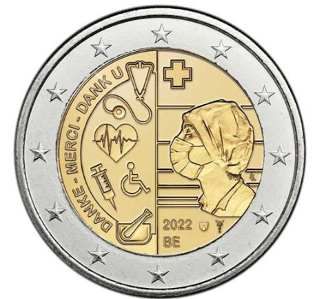 Belgien 2€ 2022 - Pflege in der Pandemie lose