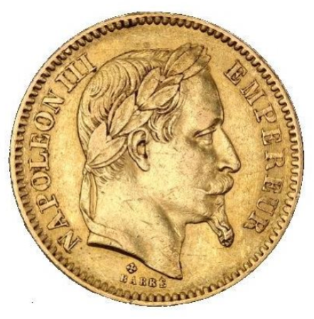 Frankreich - 20 Franc Napoleon III 1852-1870