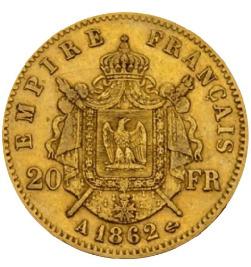 Frankreich - 20 Franc Napoleon III 1852-1870