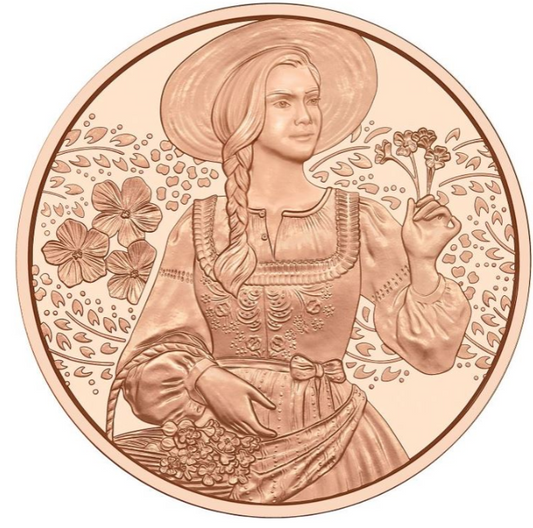 10 Euro Kupfer 2025 „Aufdirndln - Leinen“