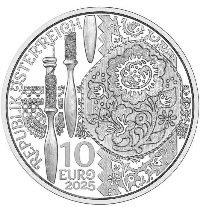 10 Euro Silber 2025 „Aufdirndln - Leinen“ PP